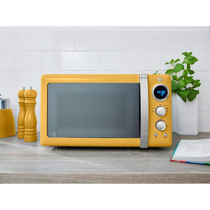 Swan Retro Set Desayuno Hervidor Agua 1,8l,tostadora 2 Rebanadas,microondas Digital 20l,vintage,strp2070yelneu,amarillo_1