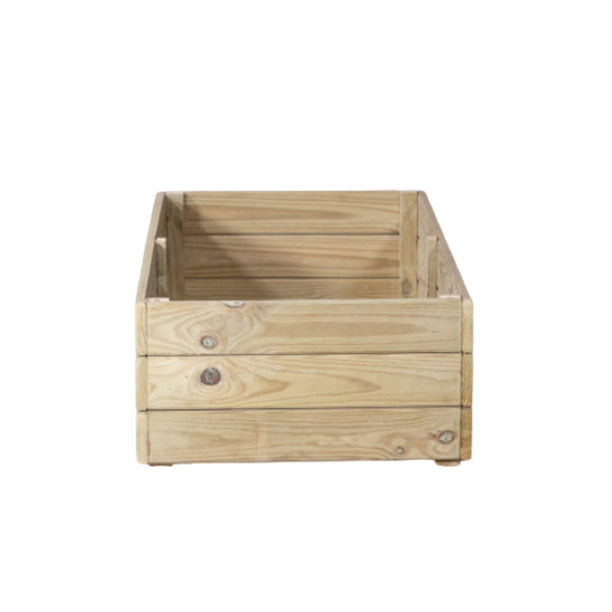 Jardinera De Madera Eko De Pino Tratada Vidahuerto 50x50x30 Cm._3