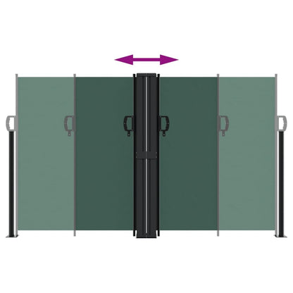 Vidaxl Toldo Lateral Retráctil Verde Oscuro 140x1000 Cm_4