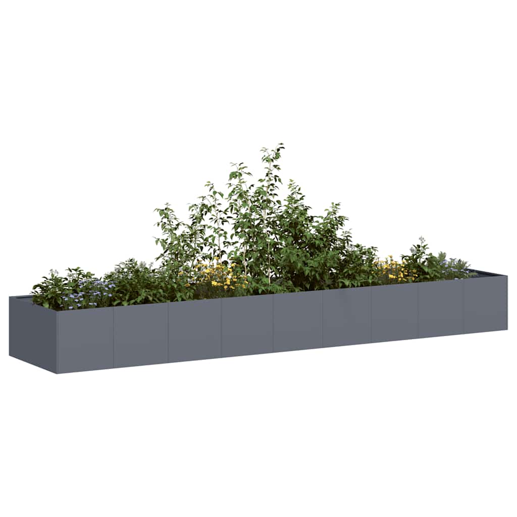 Jardinera Acero Gris Antracita 360x80x40 Cm_1