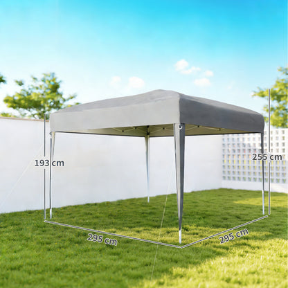 Carpa Plegable 3x3m De Jardín Cenador De Jardín Con Bolsa De Transporte Anti-uv_2