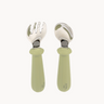 Conjunto De Garfo E Colher - Verde Oliva