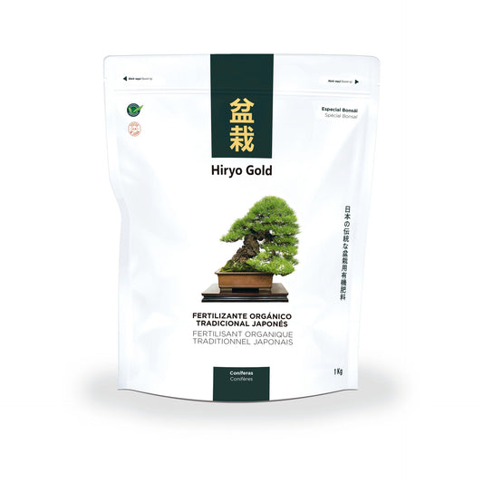 Fertilizante para bonsai de coníferas Hiryo Gold 350 g