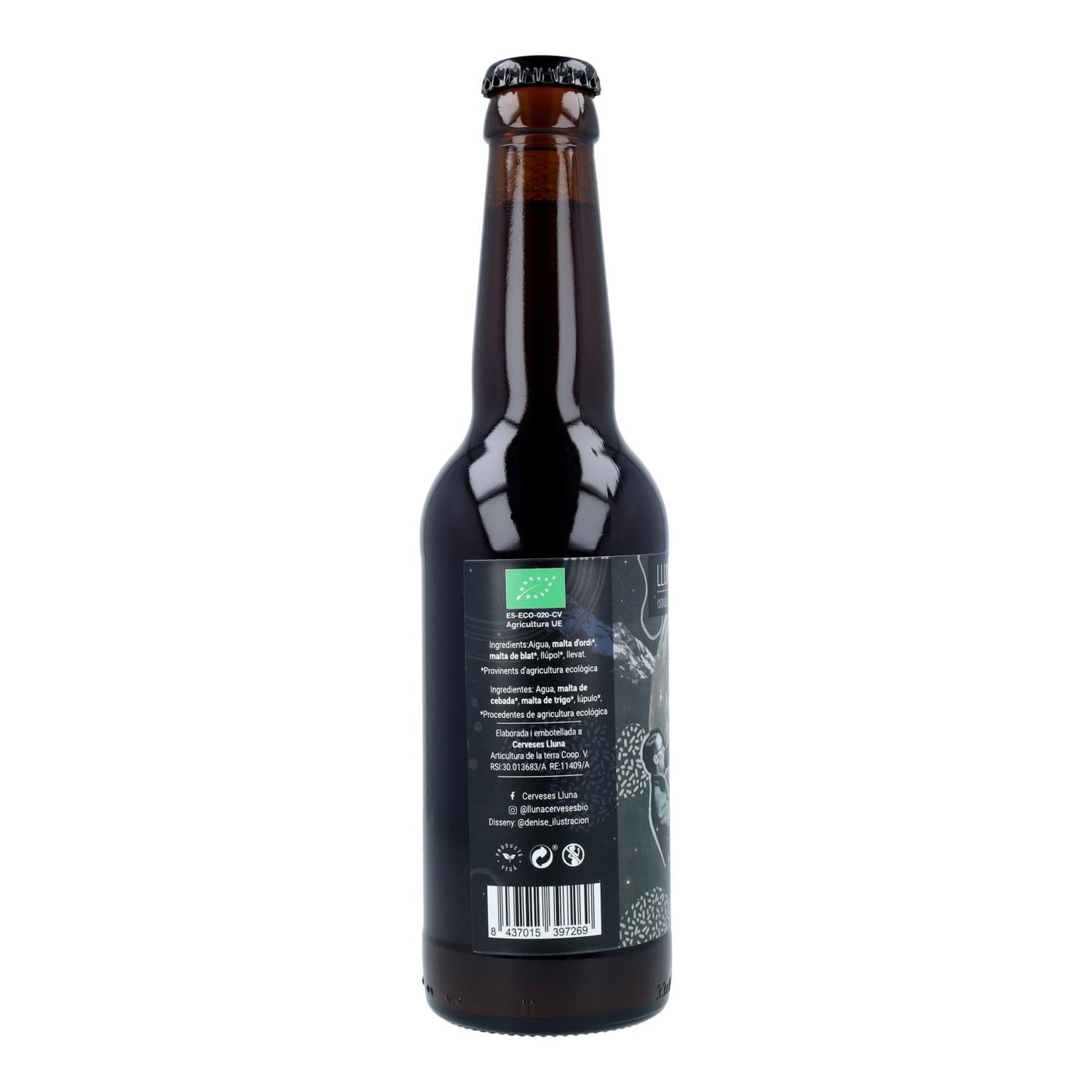 Cerveja biológica Roba Vella 6,7% Cerveses Lluna 33 cl