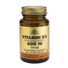 Vitamina D3 600 UI 15 mcg Solgar, 60 cápsulas vegetais