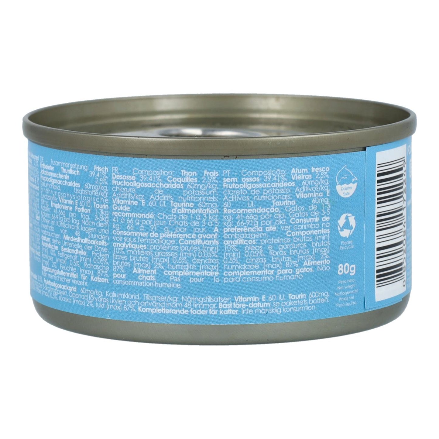 Kit Cat Can Toppers - Atum e Vieiras 80g Ração húmida para gatos em gelatina