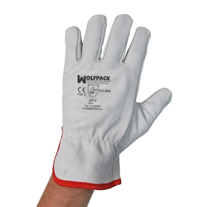 Guantes Piel Flor  10 C/colgador (par)