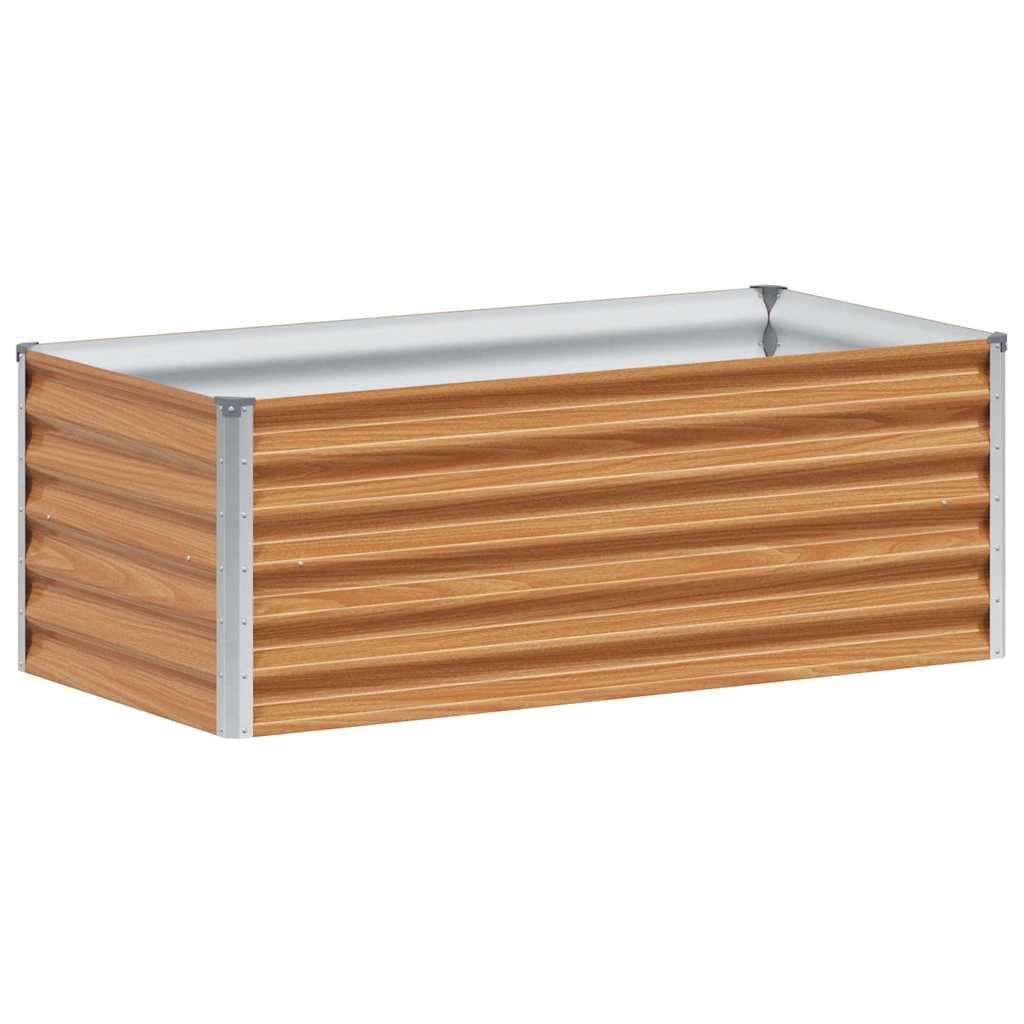 Arriate Elevado Marrón Claro 98 X 50 X 36 Cm Acero Galvanizado_0