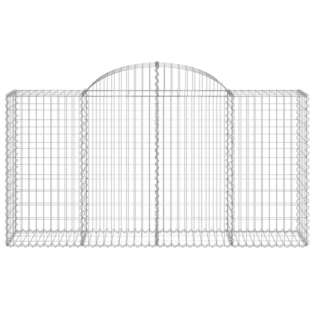 Cestas De Gaviones 8 Uds Forma De Arco Hierro 200x50x100/120cm_3