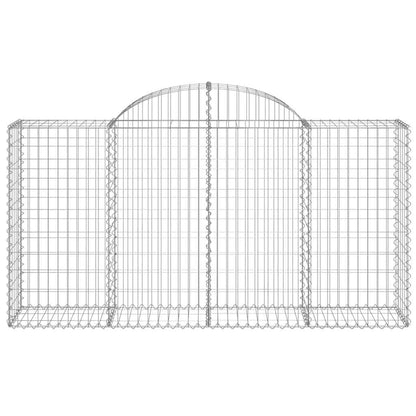 Cestas De Gaviones 18 Uds Forma De Arco Hierro 200x50x100/120cm_3