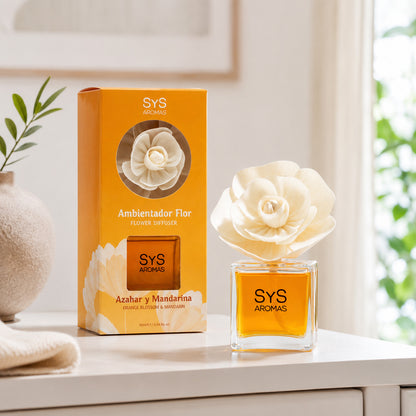 Ambientador Difusor Flor Azahar y Mandarina SYS Aromas 90 ml | Aroma Cítrico y Floral | Decorativo_2