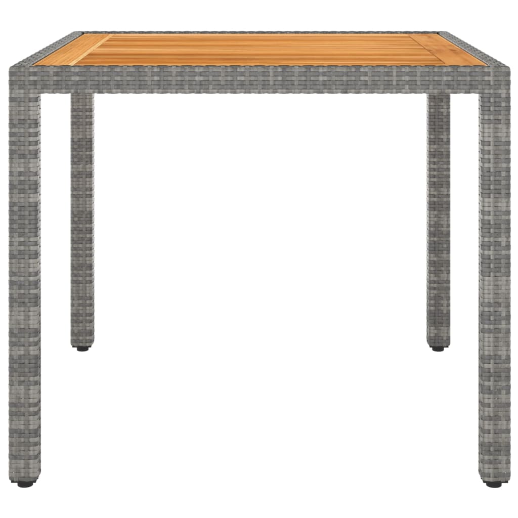 Vidaxl Juego De Comedor Para Jardín 3 Piezas Ratán Sintético Gris_4