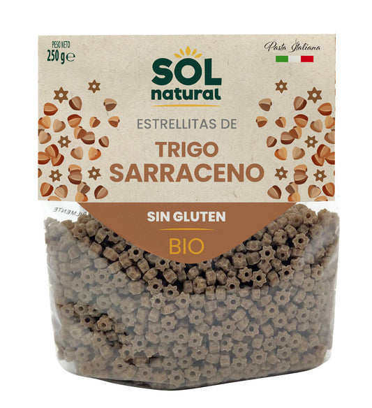 Estrelas de trigo sarraceno sem glúten Sol Natural BIO 250 g
