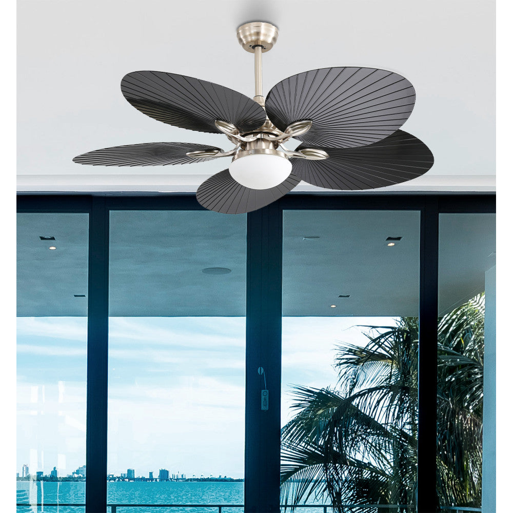 Ventilador Dc Chaw 24w 2950lm Niquel/negro 5asp.6vel.132d C/remoto, Memoria Y Temp.3000-4000-6000k_3