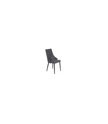 Pack De 4 Sillas Imperial Gris Oscuro Patas Metal Acabado Gris Oscuro, 94 Cm (alto) 48 Cm_4