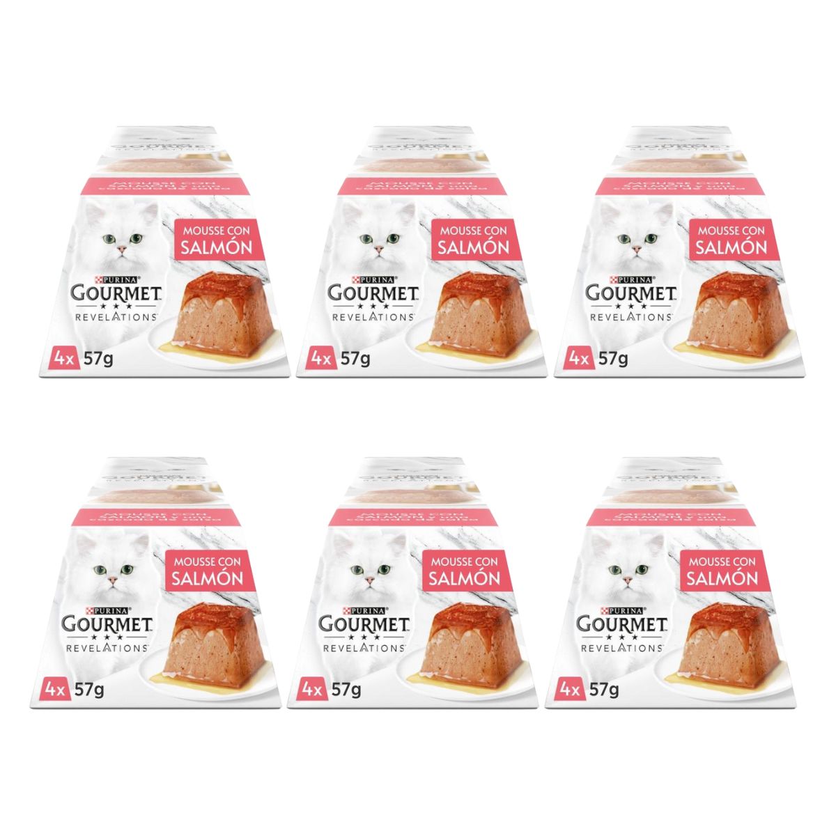 Embalagem de 6 x Mousse de Salmão GOURMET REVELATIONS (4x57g)