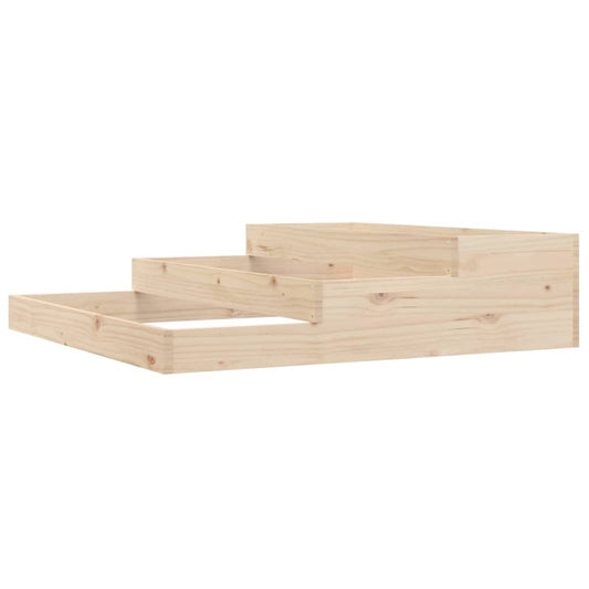 Jardinera De Madera Maciza De Pino 107x107x27 Cm_0