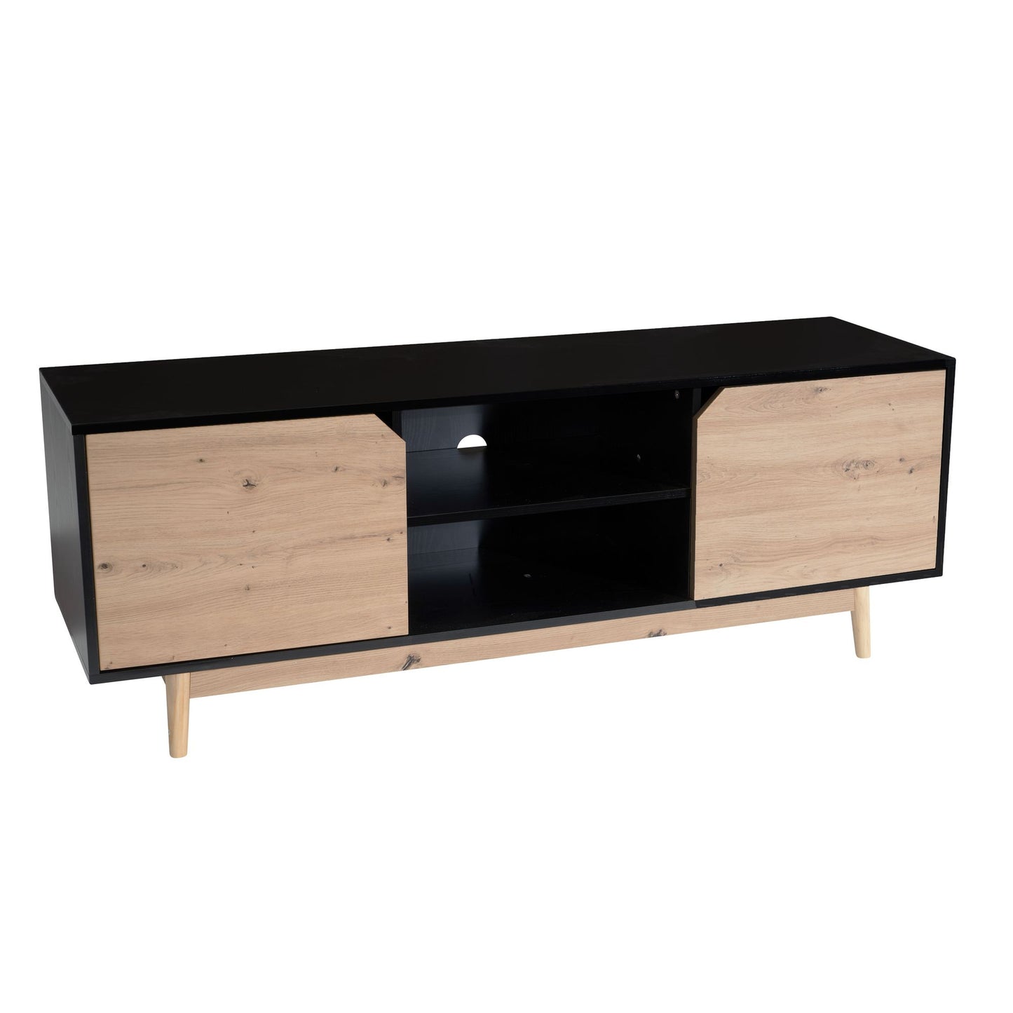 Mueble De Tv Amplio Y Práctico Modelo Wl6.818_0