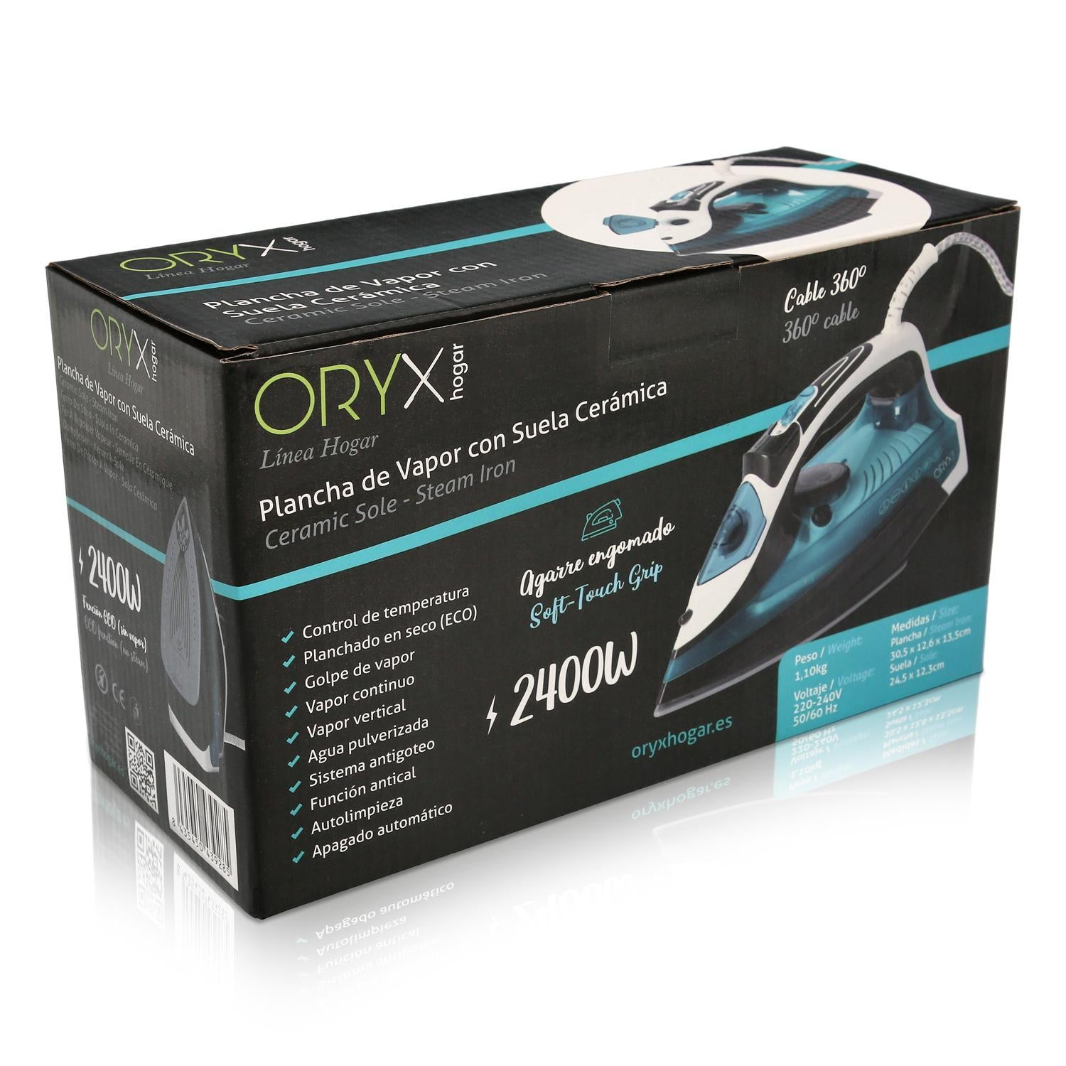 Plancha De Vapor Profesional 2.400 Watt. Vapor Constante Y Golpe De Vapor, Suela Ceramica, Vapor Vertical, Sistema Antical,_2