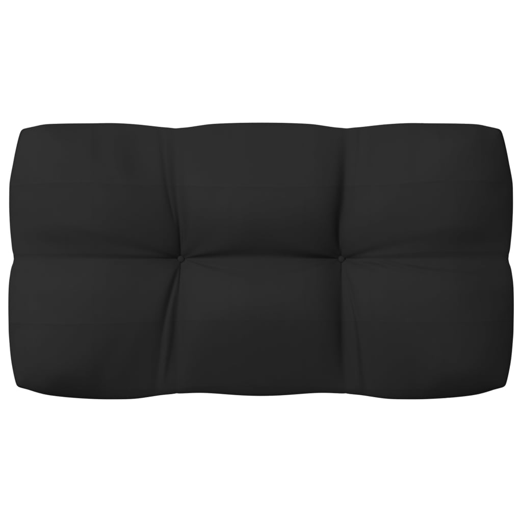 Vidaxl Cojines Para Sofá De Palets 7 Piezas Negro_5