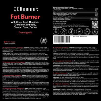 Zenement Thermogenic Fat Burner, 120 comprimidos