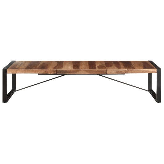 Mesa De Centro De Madera Maciza 180x90x40 Cm_0