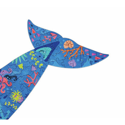 Puzzle Suelo 200pzas Ballena Hape_2