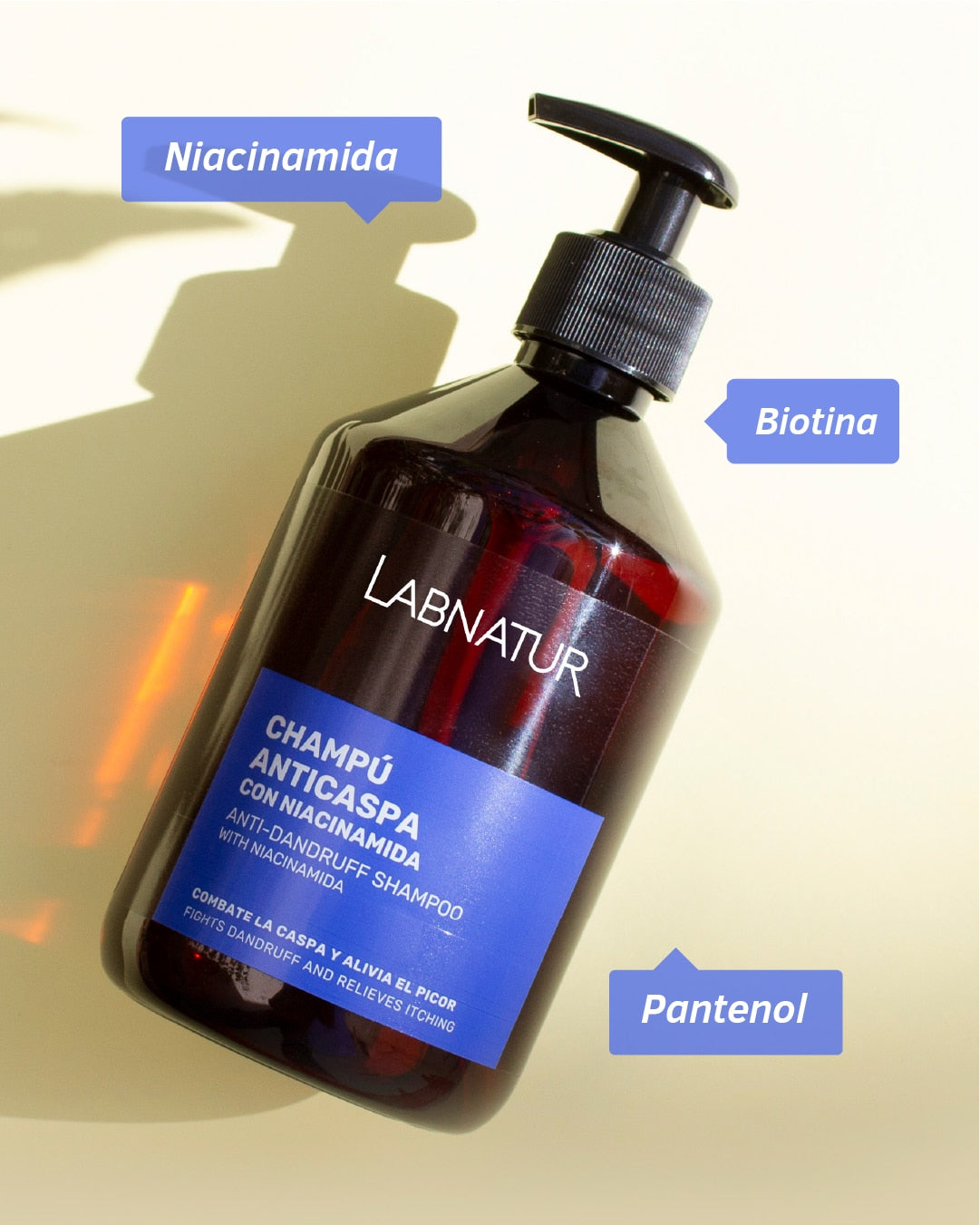 Champú Anticaspa Niacinamida Labnatur 500 ml | Cuidado del Cuero Cabelludo | Limpieza Capilar_1