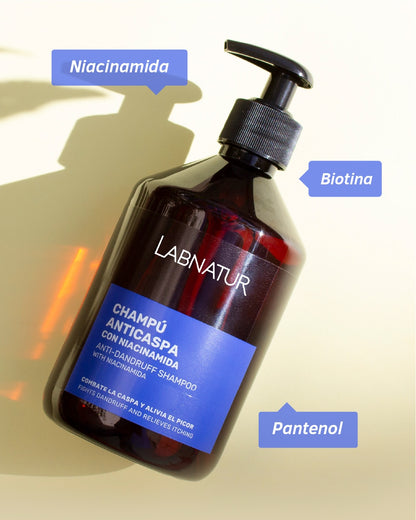 Champú Anticaspa Niacinamida Labnatur 500 ml | Cuidado del Cuero Cabelludo | Limpieza Capilar_1