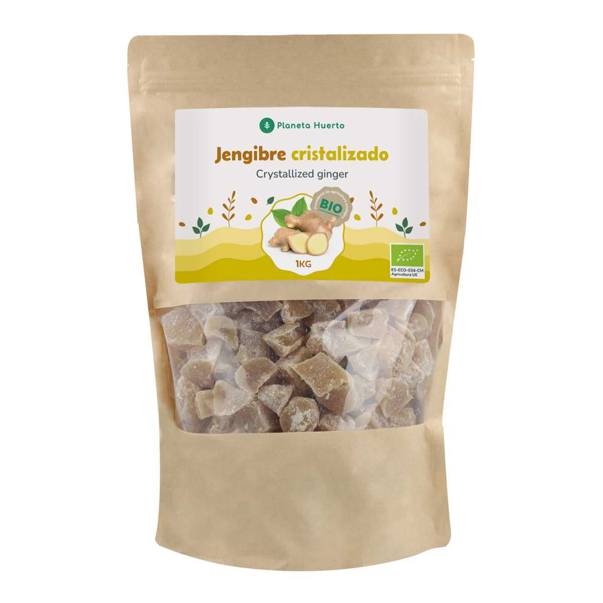 Gengibre cristalizado ECO Planeta Huerto 1 kg