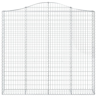 Cestas De Gaviones 2 Uds Forma De Arco Hierro 200x30x180/200 Cm_3