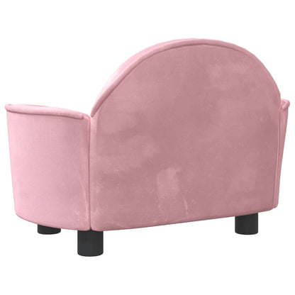 Cama Para Perros De Terciopelo Rosa 66x40x45 Cm / Vetonek_5