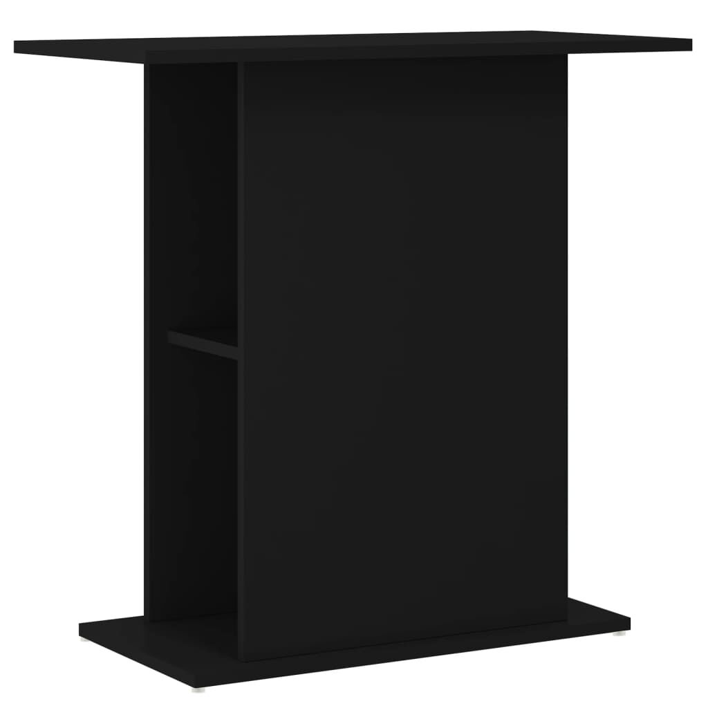 Vidaxl Soporte Para Acuario Madera De Ingeniería Negro 75x36x72,5 Cm_0