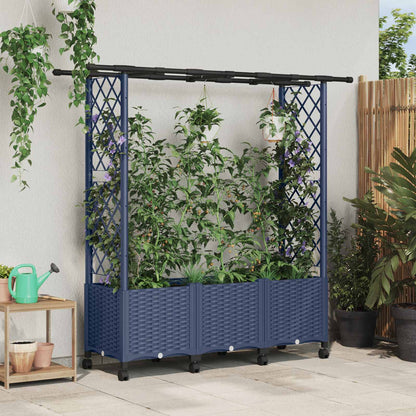Cama Elevada Con Trellis Y Techo Gris 162,5 X 40 X 142 Cm Pp_1