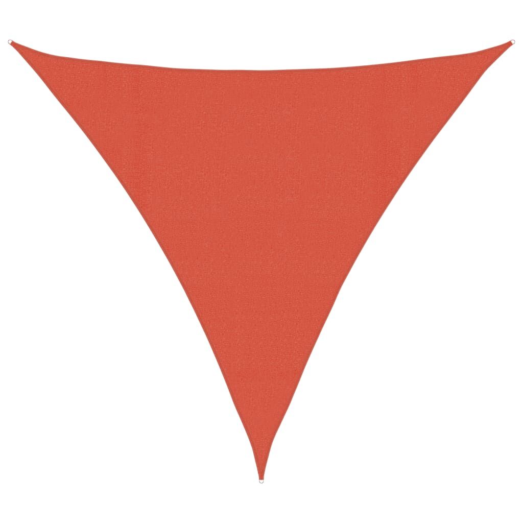 Vidaxl Toldo De Vela Hdpe Terracota 160 G/m² 4,5x4,5x4,5 M_0