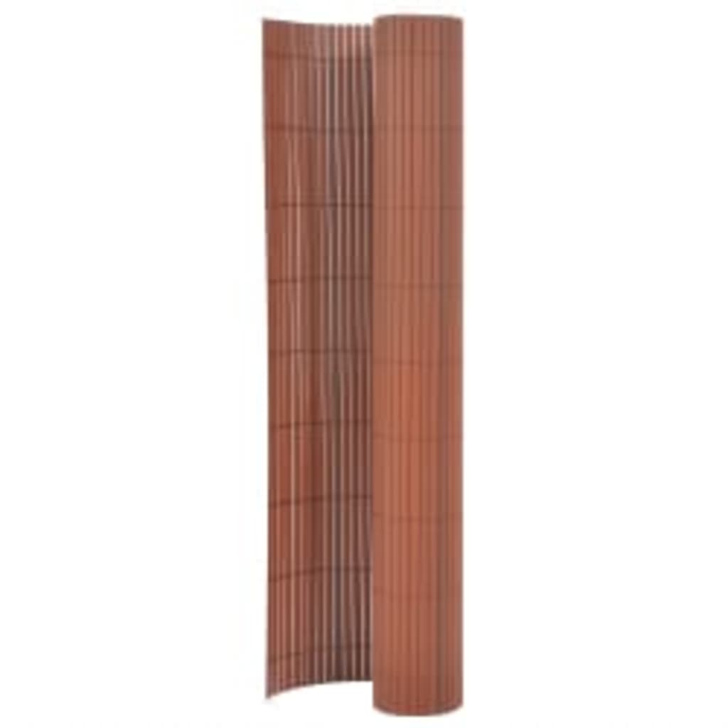 Valla De Jardín De Doble Cara Marrón 110x500 Cm / Vetonek_2