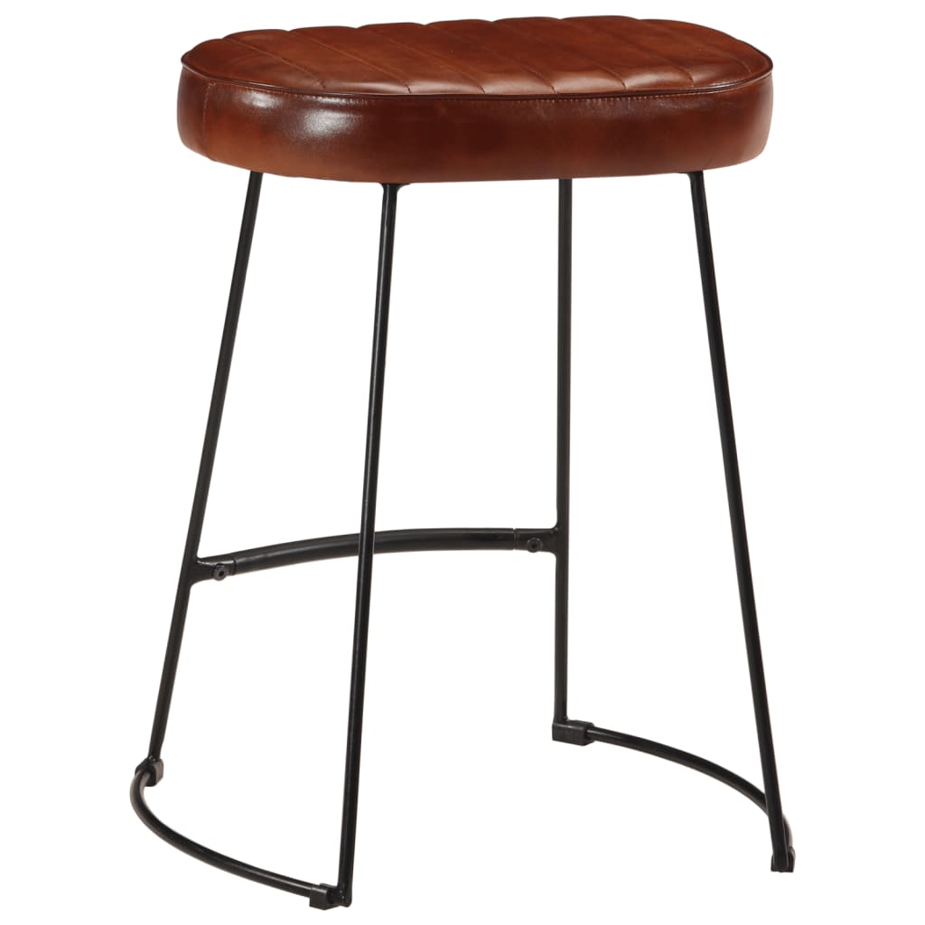 Taburetes De Bar 2 Uds Marrón Oscuro 40x29,5x53 Cm_3