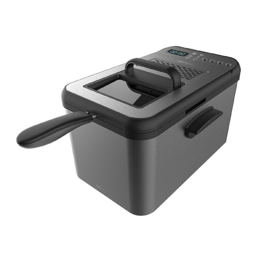 Freidora De Aceite De 4,2 Litros Cleanfry Luxury 4000 Dark. 3270 W, Acero Inoxidable Tintado En Negro, 5 Programas Preestablecidos, Filtro Oilcleane_0