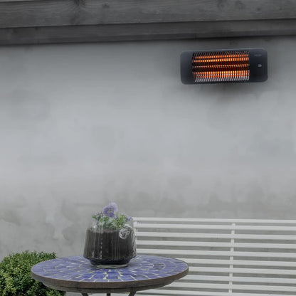 Sunred Calefactor De Pared Para Patio Lugo Cuarzo Gris 2000 W_1