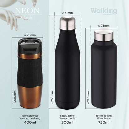 Termo Mug 400ml Acero Inoxidable Brown Neon Classic_2