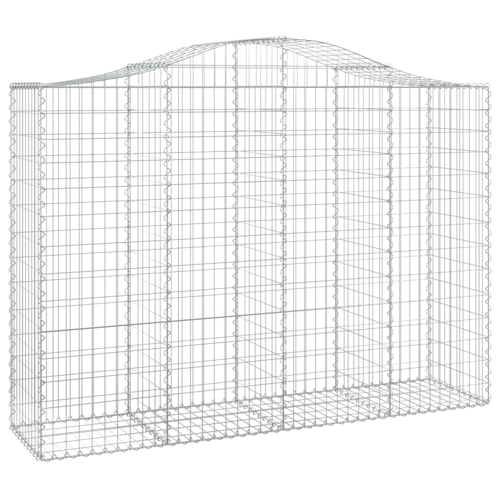 Cestas Gaviones 10 Uds Forma De Arco Hierro 200x50x140/160 Cm_2