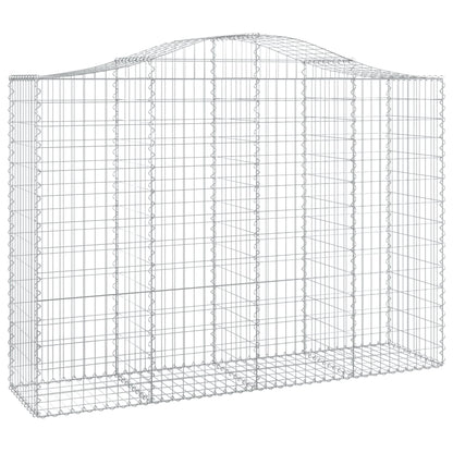Cestas Gaviones 14 Uds Forma De Arco Hierro 200x50x140/160 Cm_2