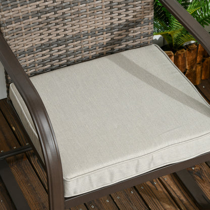 Outsunny Conjunto De Muebles De Jardín De Ratán Incluye 2 Sillas Y Mesa Redonda_4