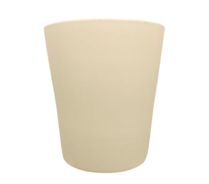 Macetero De Cerámica Cónica Monocolor Blanco 40cm_1