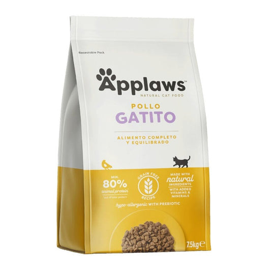 Applaws Cat Dry Kitten Chicken 7,5 g Alimento natural sem cereais para gatinhos