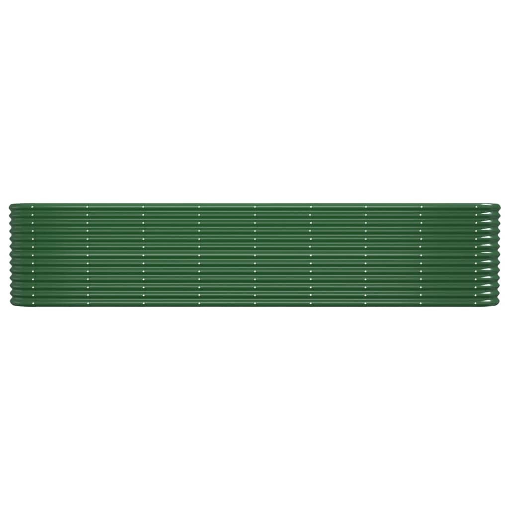 Jardinera Arriate Acero Galvanizado Verde 332x40x68 Cm_2