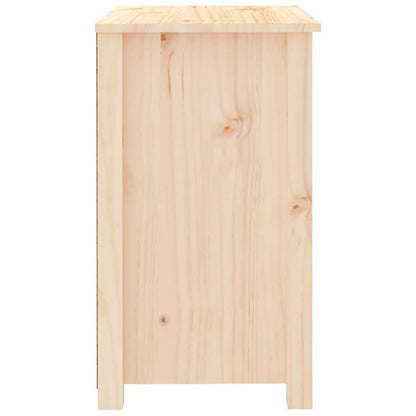 Mesita De Noche Madera Maciza De Pino 50x35x61,5 Cm_2
