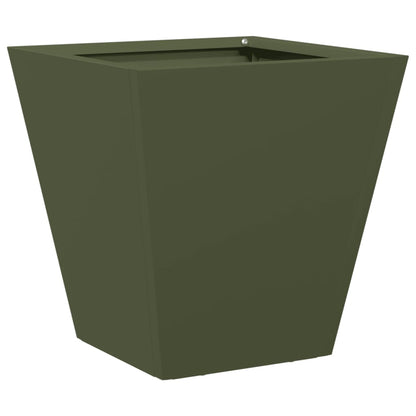 Jardinera Hexagonal Acero Verde Oliva 30x30x30 Cm_5