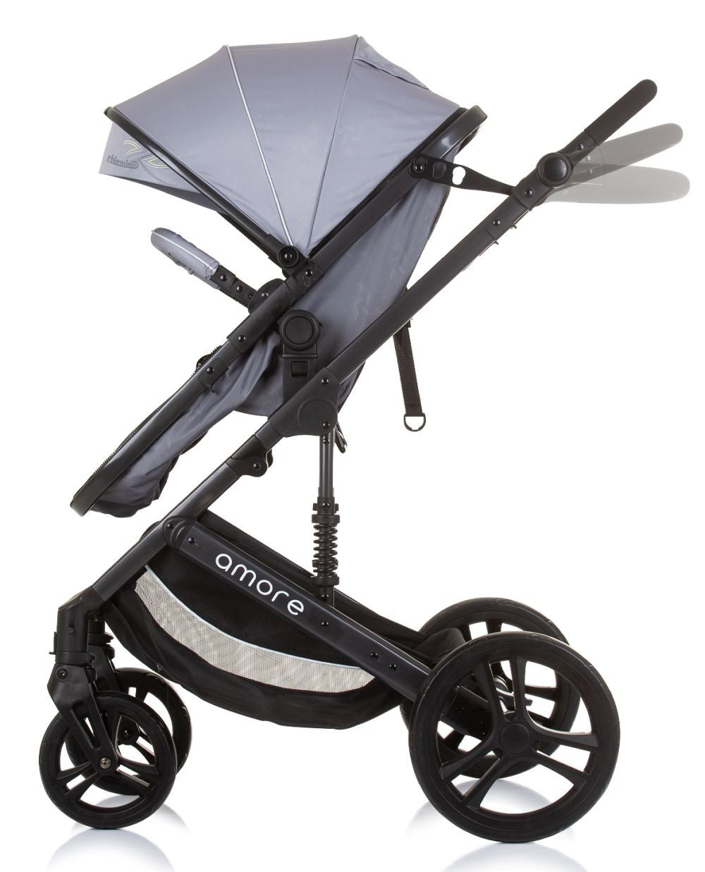 Carrito De Bebé Trío Convertible Amore Hasta 22 Kg Ash Grey_1