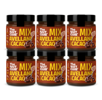 Pack crema de avellanas y cacao 6 uds The Nut Club 1200g_0